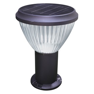 Pole light LED SOLAR GARDEN LIGHT RIN 216293009 5W ALLUMINIUM/PLASTIC MODERN BLACK External lamp Light bulb ไฟหัวเสา ไฟจ