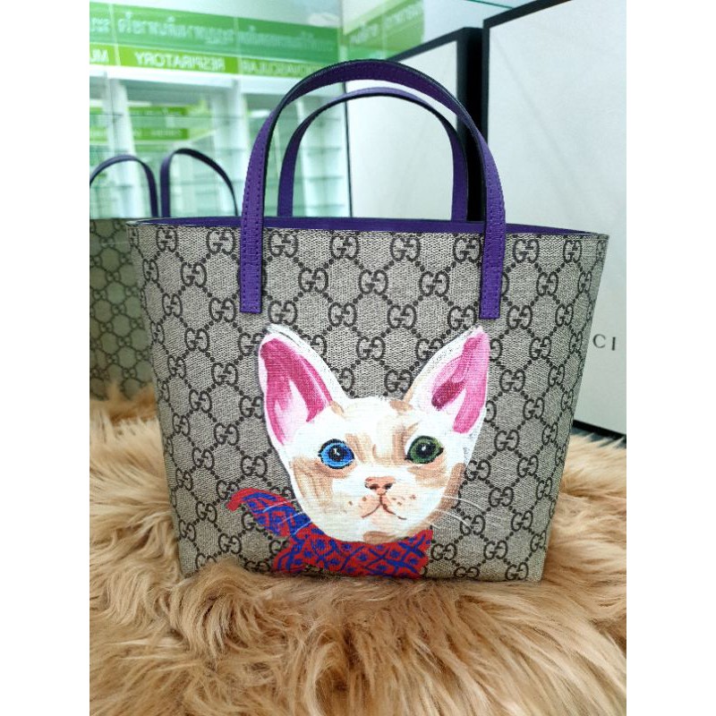 gucci kid tote น้องแมว หายากมาก