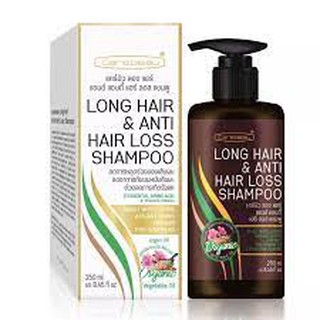 Carebeau Long Hair &amp; Anti Hair Loss Shampoo แคร์บิว ลองแฮร์ แอนด์ตี้ แฮร์ แชมพูเร่งผมยาว เซรั่มเร่งผมยาว ลดผมร่วง