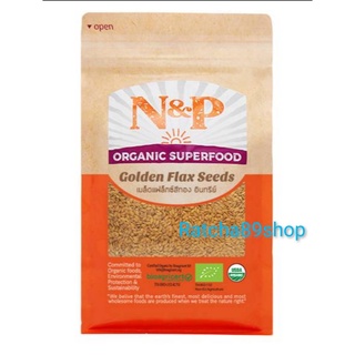 +เมล็ดแฟล็กซ์สีทอง อินทรีย์ N&amp;P ขนาด 300กรัม Golden Flax Seeds 300g+