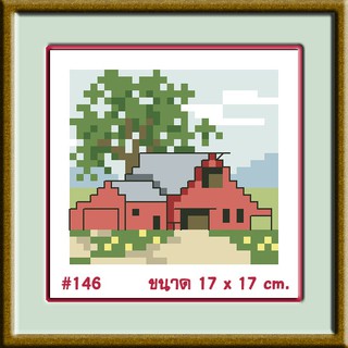 ไอแอมครอสติช iamcrossstitch DIY รหัสTmini-146 17x17 cm. ชุดอุปกรณ์งานฝีมือปักครอสติชครบชุด