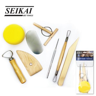 SEIKAI เครื่องมืองานปั้น 8 ชิ้น (POTTERY TOOLS) 1 ชุด