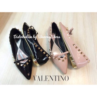 Flat Shoes Valentino #หนังแก้วปักหมุดฟรีEms