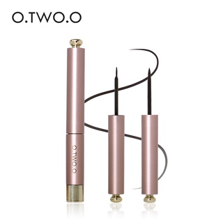 O.TWO.O สไตล์แมวเย็นสีดำติดทนนาน Liquid Eyeliner ดินสอเขียนขอบปากกาดินสอแต่งหน้าเครื่องสำอางค์