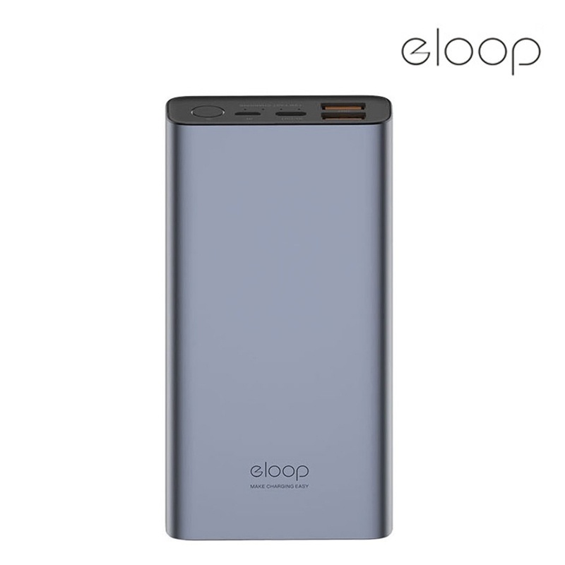 Eloop E37 (ORSEN) ของแท้100%(ไม่แท้ยินดีคืนเงิน) Powerbank รองรับชาร์จเร็ว Quick Charge 3.0 ความจุแบตเตอรี่ 22000mAh Pow