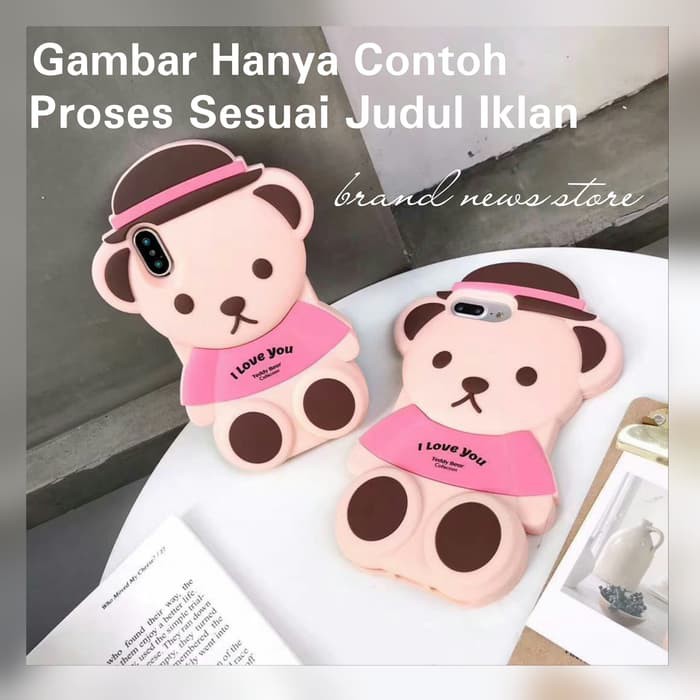 Case 4D BEAR I LOVE YOU SAMSUNG J4 2018/J6 2018/J4+ 2018/J6+ 2018/M10/M20/softcase/Custom case