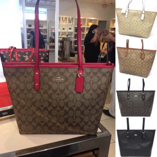 CITY ZIP TOTE IN SIGNATURE COACH F58292