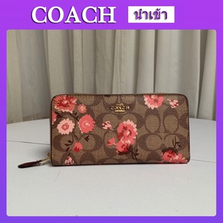 COACH F78018 กระเป๋าสตางค์ กระเป๋าสตรี กระเป๋าสตางค์หนัง กระเป๋าสตางค์ผู้หญิง กระเป๋ายาว กระเป๋าซิป กระเป๋าซิป