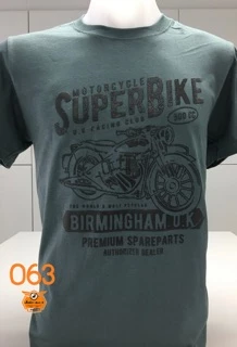 เสื้อยืดคอกลม ลายมอไซร์ คลาสสิค Classic เสื้อใหม่ งานคนไทย <1>