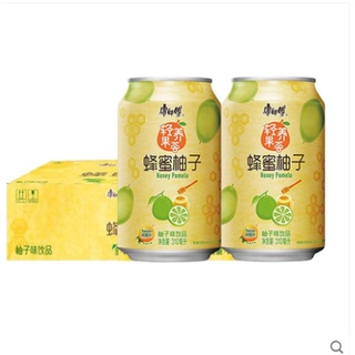 康师傅蜂蜜柚子果汁茶铝罐装310ml 冰峰橙味汽水330ml铝罐装330ml