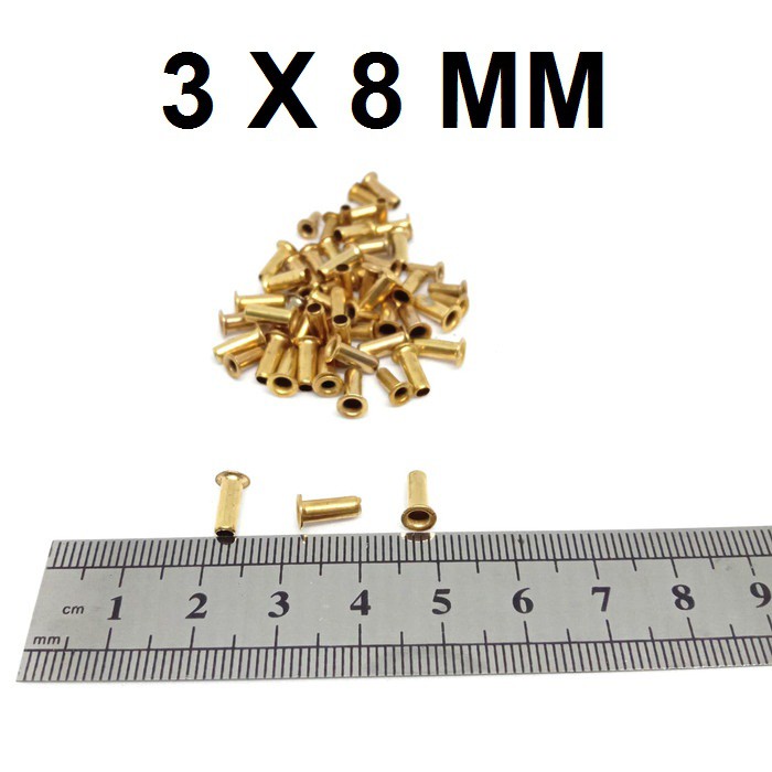 MATA EYELET-CHICKEN EYES-ITIK EYES-FISH EYES-SCRAPBOOK GROMMET 3X8MM - 2.5X6MM