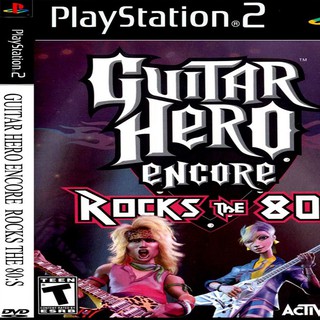 แผ่นเกมส์ PS2 (คุณภาพ) (ส่งไว) Guitar Hero Encore Rocks the 80s [USA]