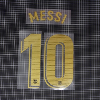 2020-21 MESSI 10 Gold BARCELONE Away Black Ver. Laliga League use NAME SET Transfer Film