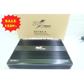 พาเวอร์แอม DZ-188.4 AB 4CH 3500W เต็ม ภาคไฟ 2 ชุด แรงๆ ปริ้นแดง