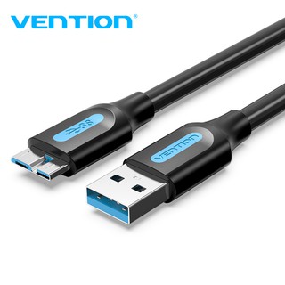 Vention Micro B สายเคเบิ้ล Usb 3.0 ความเร็วสูง 5 Gbps ชาร์จเร็ว 3A สําหรับ หน่วยความจำภายนอก COP