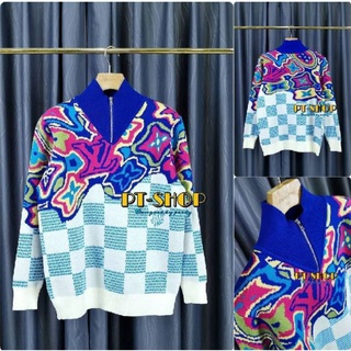 Premium ไหมพรม ทอลาย LV งานใหม่ล่าสุด  สวยมาก ใส่สบาย เสื้อ ตัวยาว ตกแต่งได้หลากหลายสไตล์