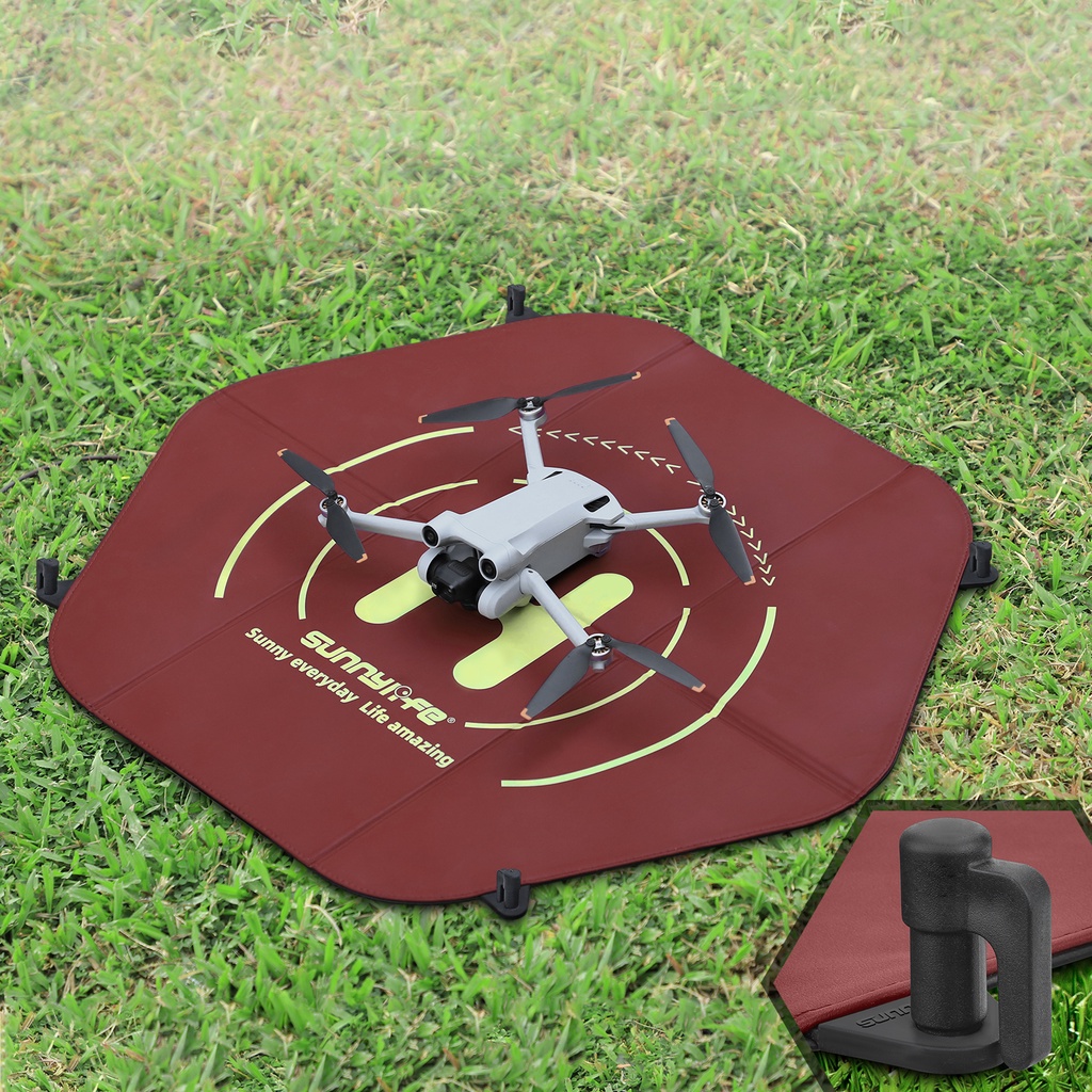 Sunnylife เหมาะสําหรับ DJI AIR 3S/Avata/DJI Mini 4 Pro/Air3/MAVIC 3 Pro/พับ Helioping Mini 3 Pro กันน้ํา 60 ซม.ยกปะเก็นพื้นดินเล็บ