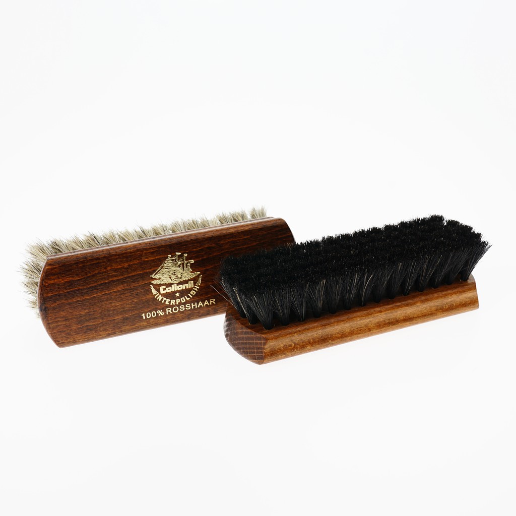 Collonil Polishing Brush (Horse Hair-light/dark) โคโลนิลแปรงขนม้า (สีอ่อน/สีดำ)