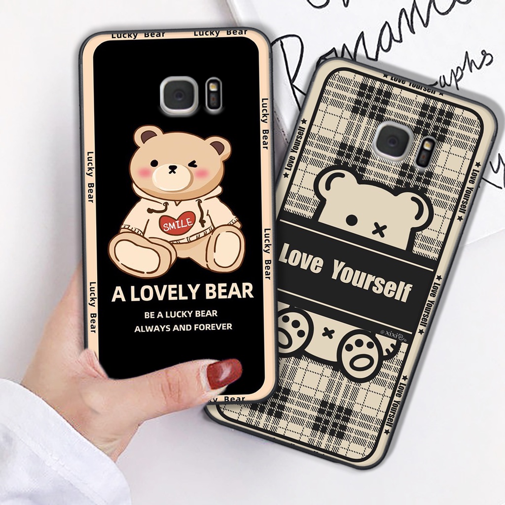เคส Samsung S6 / S6 EDGE / S7 / S7 EDGE พิมพ์ลายน่ารัก หมีกีฬาสุดซน