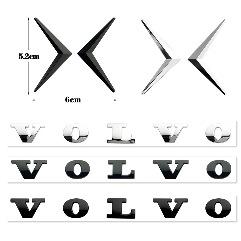 สติกเกอร์ ABS ลายตราสัญลักษณ์ Volvo Polestar สําหรับติดตกแต่งรถยนต์ Volvo S60 S90 740 S70 XC90 XC60 940 XC40 S80 V50