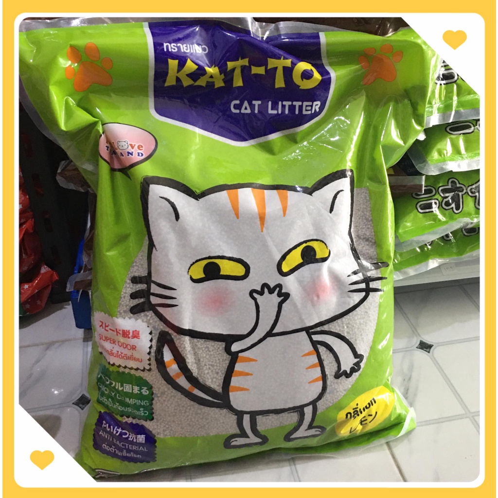 ทรายแมว Katto เเคทโตะ 10 ลิตร กาแฟ แอปเปิ้ล มะนาว สตอเบอร์รี่ Kat-to แคทโตะ จำกัด 1 บิลได้ 2ถุง