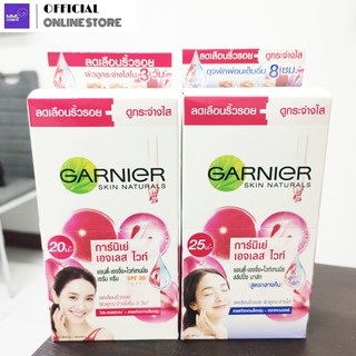 GARNIER การ์นิเย่ เอจเลส ไวท์ (กล่อง6ซอง)