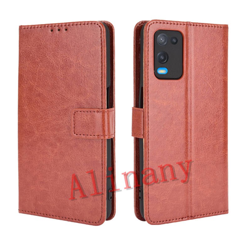 เคสสำ Oppo A54 Case Flip PU Leather Phone Casing Oppo A54 OppoA54 2021 ...