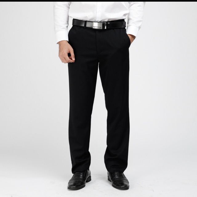 กางเกงทำงานขายาวผู้ชาย ทรง Smart Fit รุ่น SZ9C7BLJ สีดำ size34 มือ1ของแท้100%(ซื้อมาแล้วไม่ได้ใส่)
