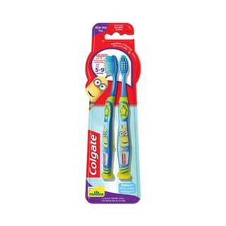 Colgate แปรงสีฟันเด็ก คอลเกต มินเนียน อายุ 5-9 ปี (แพ็คคู่)