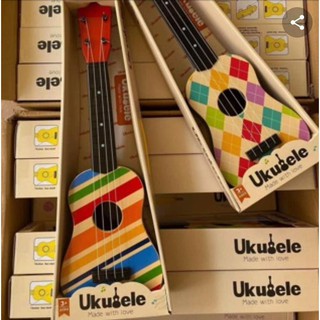 อูคูเลเล่เด็ก ลายน่ารัก UKULELE ของเล่น(คละสี)