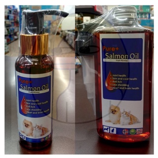 น้ำมันปลาแซลมอน Pure Salmon Oil บำรุงขน ขนสวย สำหรับสุนัขและแมว