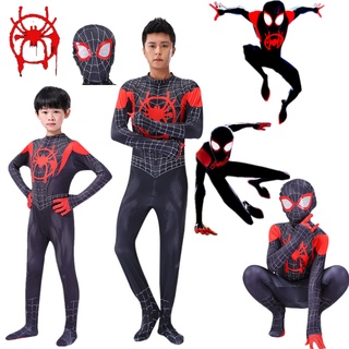 ชุดบอดี้สูทคอสเพลย์ Spiderman สําหรับเด็กและผู้ใหญ่