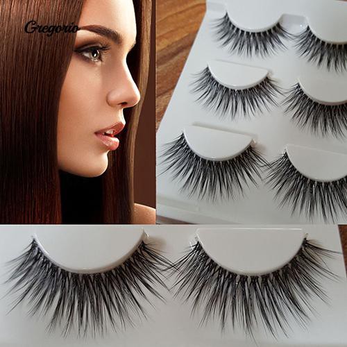 ใช้โค้ด GIFT30 ลด 30% ด่วนๆ! 3 คู่ขนตาธรรมชาติขนตาปลอมหนา Manmade False Fake Eyelashes