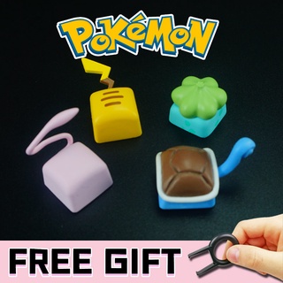 คีย์บอร์ดเล่นเกมลายโปเกมอน  Pokemon Keycaps