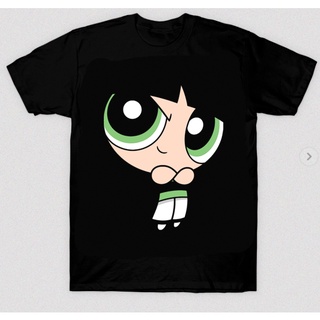 เสื้อยืดแขนสั้น คอกลม ผ้าฝ้าย 100% พิมพ์ลายกราฟฟิค Powerpuff Girls and MOJO JOJO สําหรับผู้ชาย และผู้หญิงS-5XL