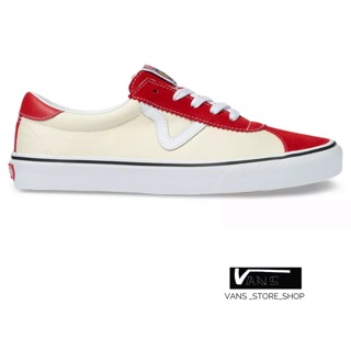 VANS SPORT CREAM RED SNEAKERS สินค้ามีประกันแท้