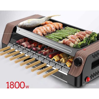 เตายางบาร์บีคิว ไฟฟ้า Daily multi-function automatic rotary oven /oversized barbecue machine /smokeless electric oven