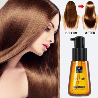 สินค้าพร้อมส่ง น้ำมันบำรุงเส้นผม เซรั่มบำรุงผม แห้งเสีย แตกปลายจากเกาหลี Oil Nourish ( ออยใส่ผมเกาหลี ) ขนาด 70ml.