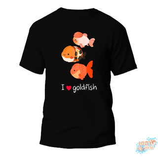 เสื้อยืดลายการ์ตูนปลาทอง (สิงห์/ออรันดา) I love goldfish