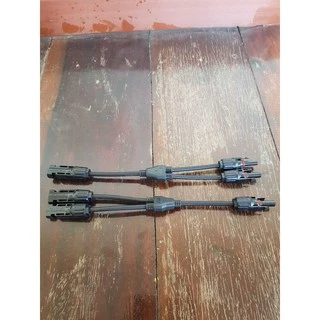 (1 คู่) ขั้วต่อสายไฟ แผงโซล่าเซลล์ MC4 ตัว Y Connector (ข้อต่อแผงโซล่าเซลล์ เข้า 2 ออก 1)