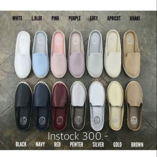 Poppy slip-on size 36-42| รองเท้าแตะผู้หญิง เปิดส้น ใส่สบาย