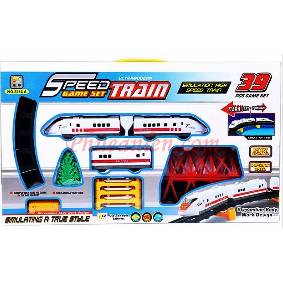 รถไฟฟ้าวิ่งราง Speed Train Game Set No.3316