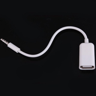 USB Female to 3.5mm Male Audio Converter สายอะแดปเตอร์ Data Cable