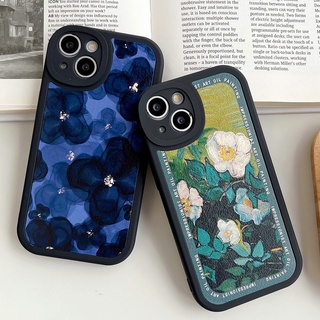 เคสโทรศัพท์มือถือ TPU แบบนิ่ม ลายดอกไม้สีฟ้า ป้องกันเลนส์กล้อง สําหรับ Infinix Hot 11 10 9 Play Hot 11s 10s 10T Smart 5 6 Note 8 | Xmd102