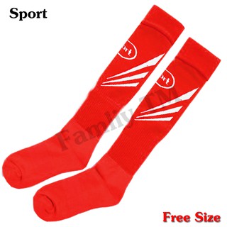 ถุงเท้าฟุตบอลทีม 12 คน Sport Socks ใส่ได้ทั้ง ชาย หญิง Free size แพ็ค 12 คู่