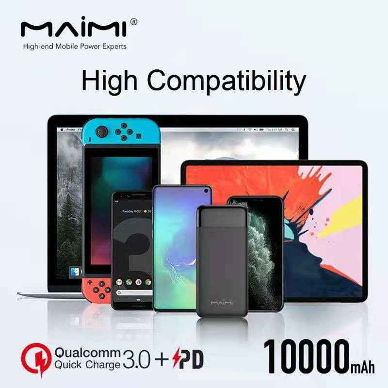 Powerbank Maimi Mi17 ชาร์จด่วน3.0+PD แบตสำรอง ยี่ห้อ Maimi มี มอก 10000mAh