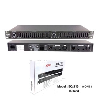 อีคิว อีควอไลเซอร์ เครื่องปรับแต่งเสียง EQ-215 Dual Channel 15-Band Equalizer 1U Rack Mount - intl