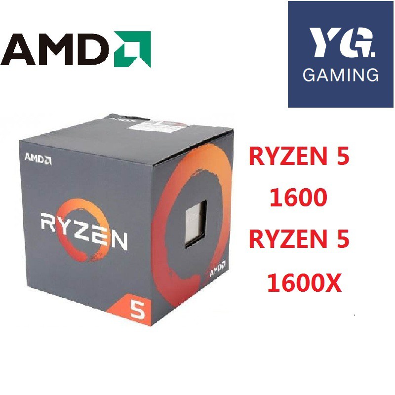 AMD Ryzen 5 1600 R5 1600X 3.2 GHz ซ็อกเก็ตโปรเซสเซอร์ CPU หกแกน AM4 (เฉพาะ cpu ไม่มีคูลเลอร์)