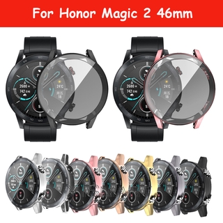 กรณีสำหรับ Honor Magic Watch 2 46mm ตัวป้องกันหน้าจอแบบเต็มเคส TPU เคส HD Clear Soft Shell อุปกรณ์เสริมสำหรับนาฬิกาอัจฉริยะ