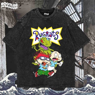 เสื้อยืด พิมพ์ลาย Rugrats WASHING VINTAGE TEE FILM | เสื้อยืด โอเวอร์ไซส์S-5XL